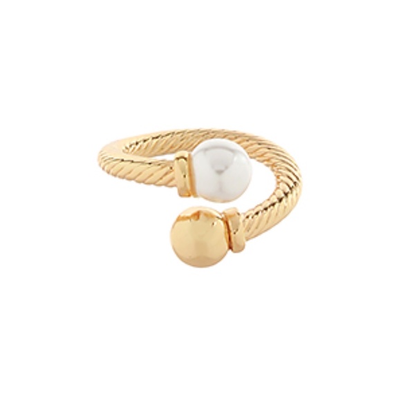 End Pearl & Ball Ring - Picture 1 of 1
